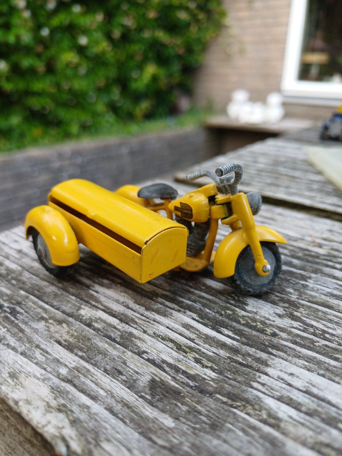 Vintage Tekno Denemarken Harley Davidson met zijspan, Verzamelen, Ophalen of Verzenden