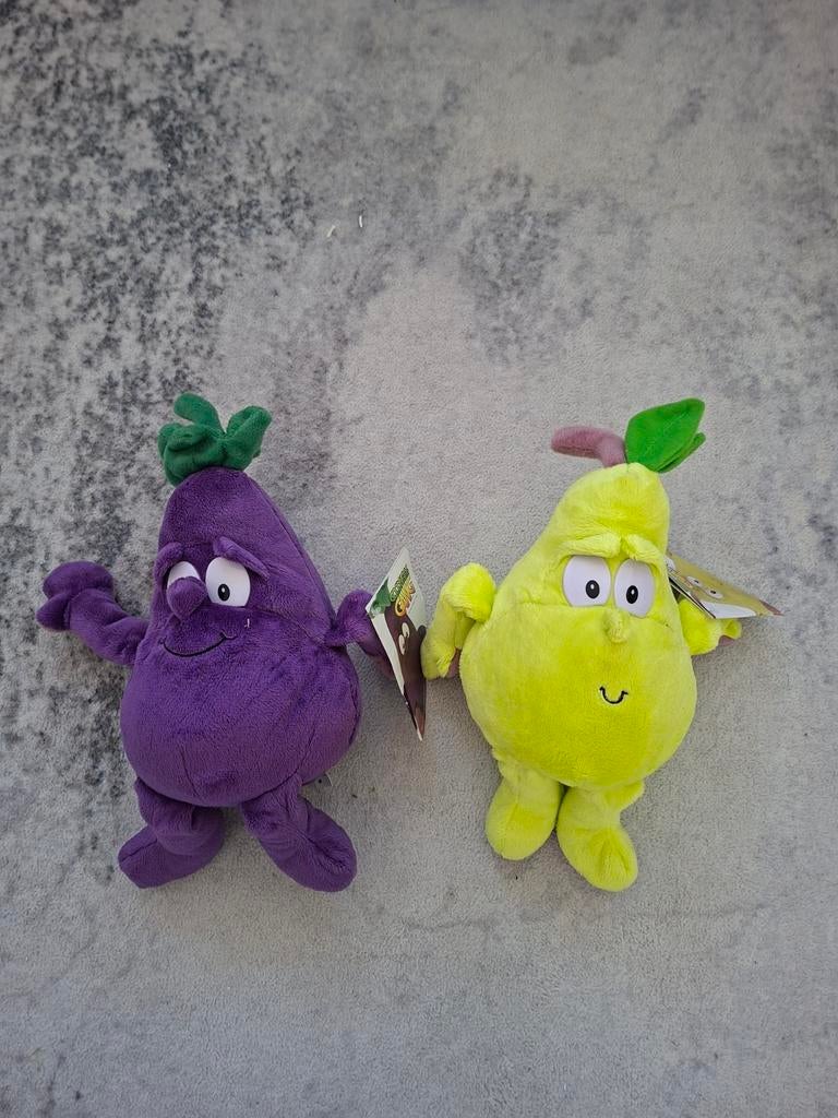 Knuffels groente en fruit - Aubergine en Peer, Overige merken, Overige karakters, Overige typen, Nieuw