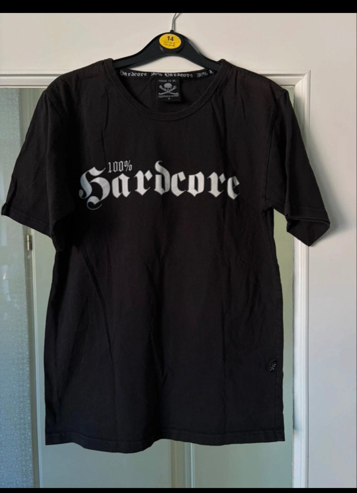 100% Hardcore T-shirt Zwart Maat S, Ophalen of Verzenden, Gedragen, Maat 46 (S) of kleiner, Zwart