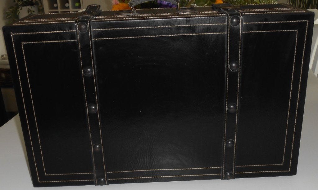 decoratie koffer zwart, Huis en Inrichting, Ophalen of Verzenden, Gebruikt, Zwart, Overige materialen