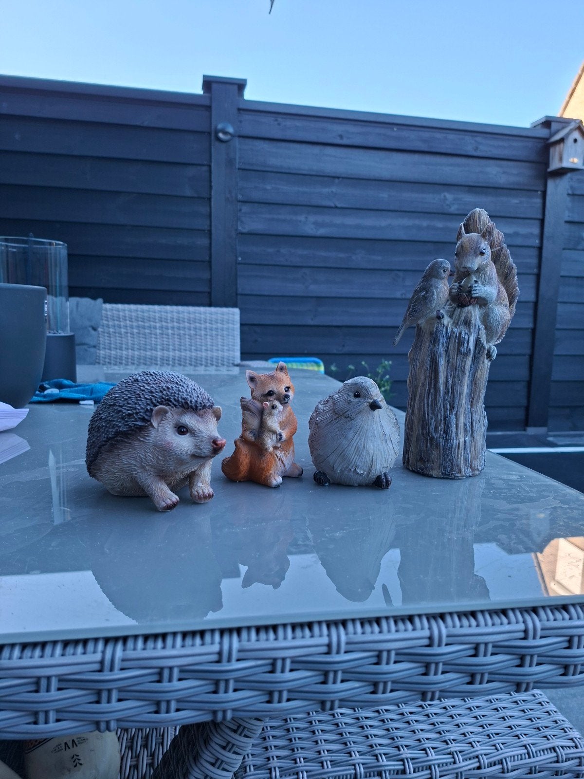 beeldjes: egel, eekhoorn, vogel .vosje, Ophalen of Verzenden, Nieuw, Kunststof