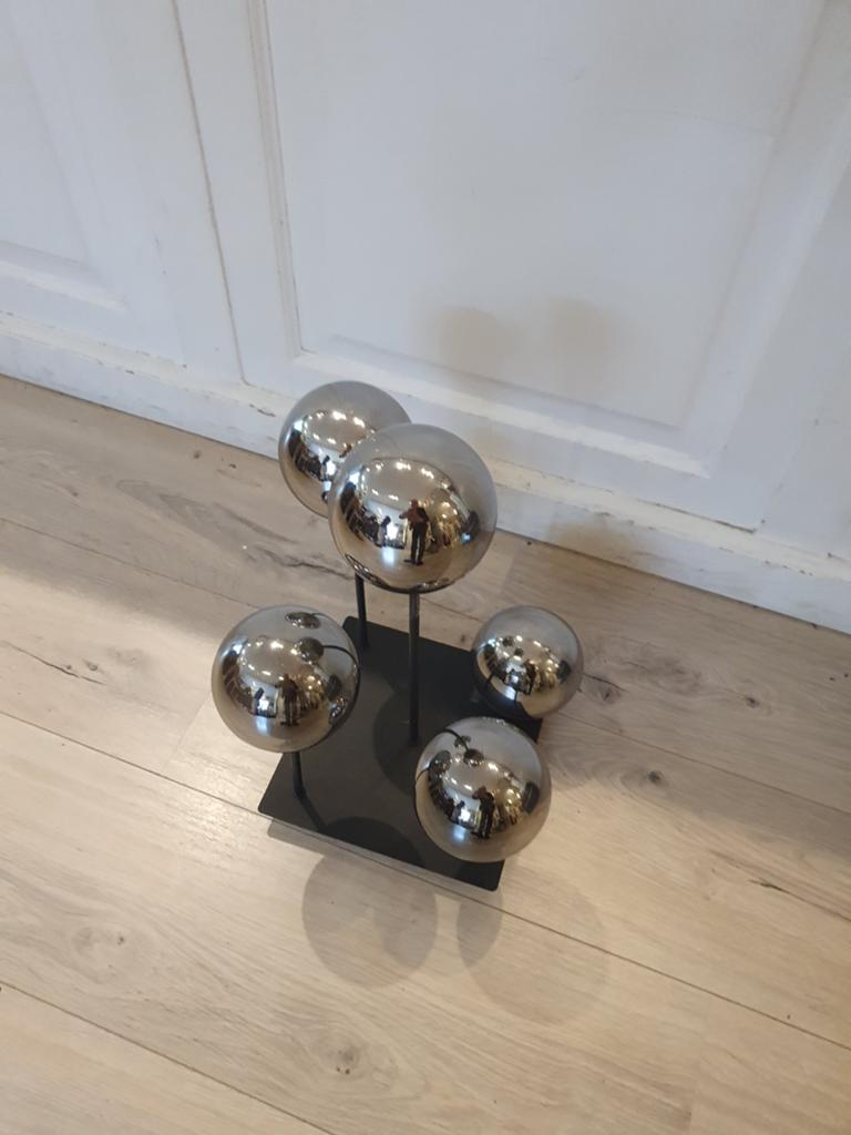 Lamp met glazen bollen, Onbekend, Ophalen of Verzenden, Zo goed als nieuw, Onbekend