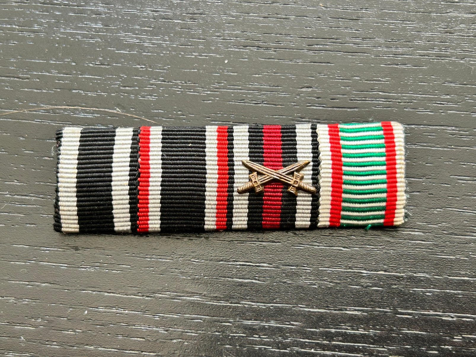 Duitse wo1/wo2 ribbon bar, Verzamelen, Ophalen of Verzenden, Landmacht, Duitsland, Lintje, Medaille of Wings