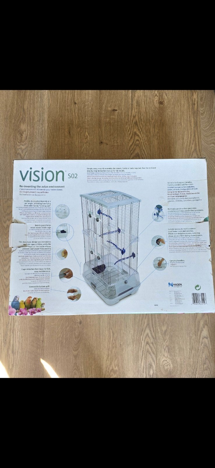 Vision s02 vogelkooi, Ophalen, Gebruikt, Metaal, Vogelkooi