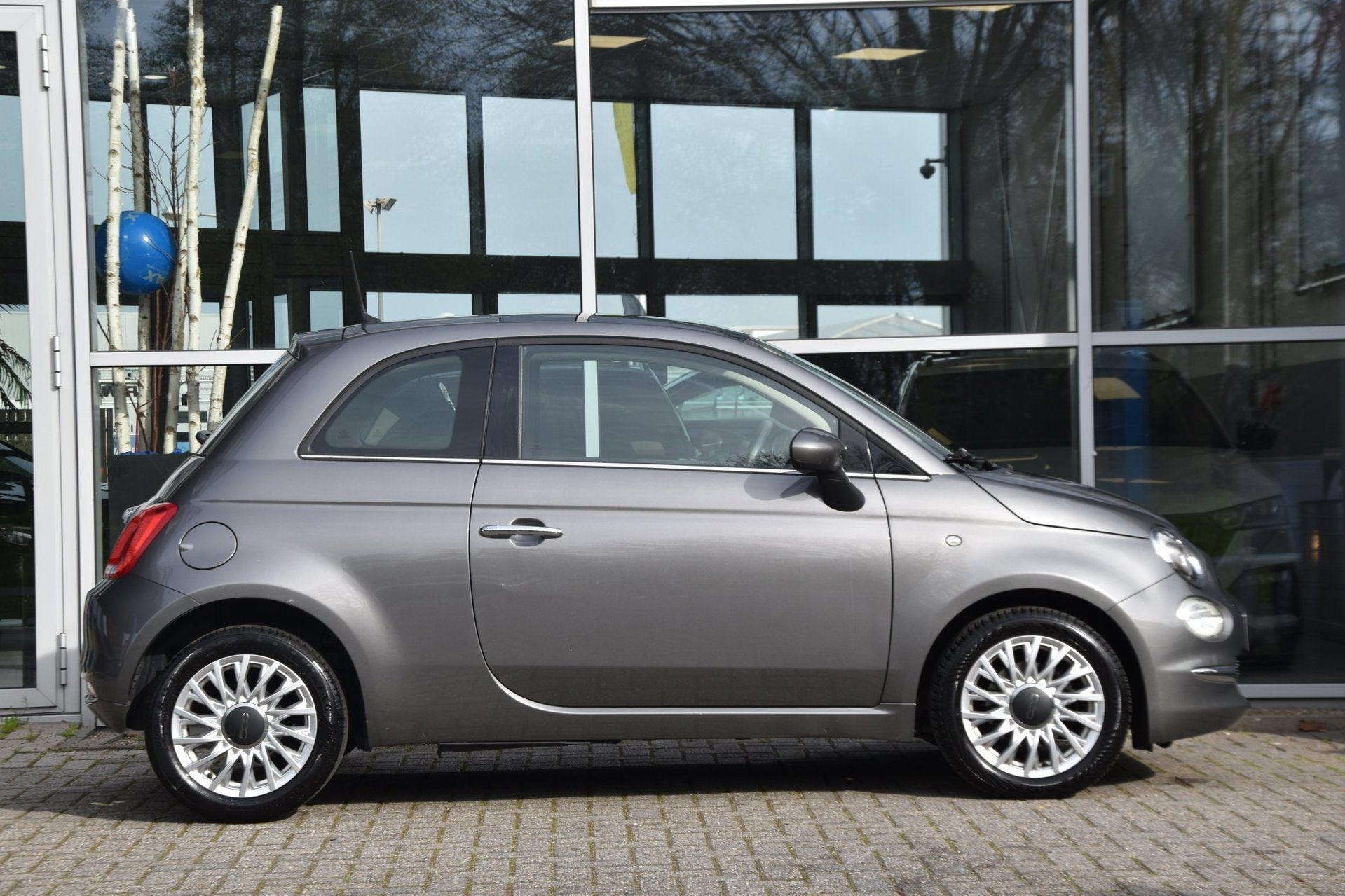 Fiat 500 1.2 Popstar | Panorama | Navi | Airco | LM Velgen, Voorwielaandrijving, Stof, Gebruikt, 4 cilinders
