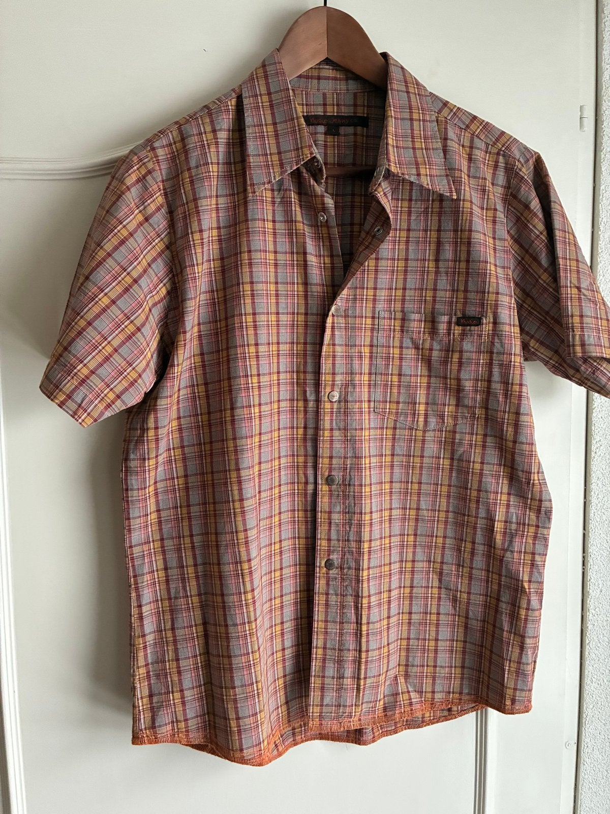 Nudie Jeans Co. Geruit Overhemd - Maat L, Ophalen of Verzenden, Zo goed als nieuw, Maat 52/54 (L), Meerkleurig