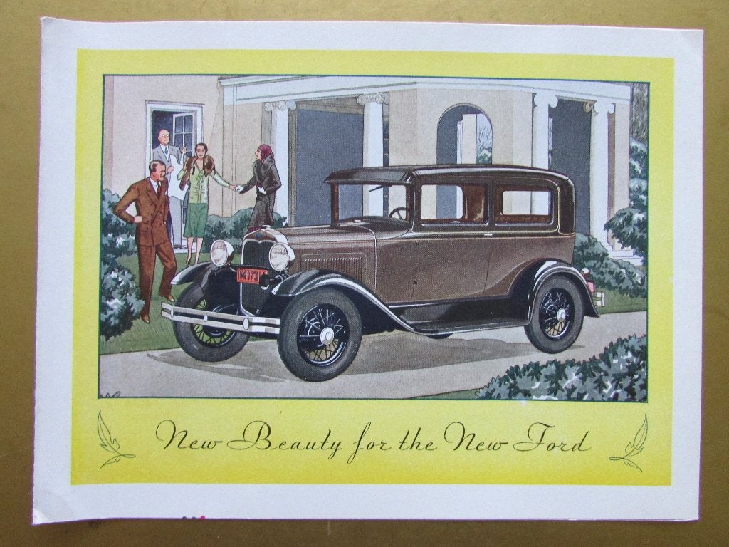 1930 FORD "A" folder, Engels, Ophalen of Verzenden, Zo goed als nieuw, Ford