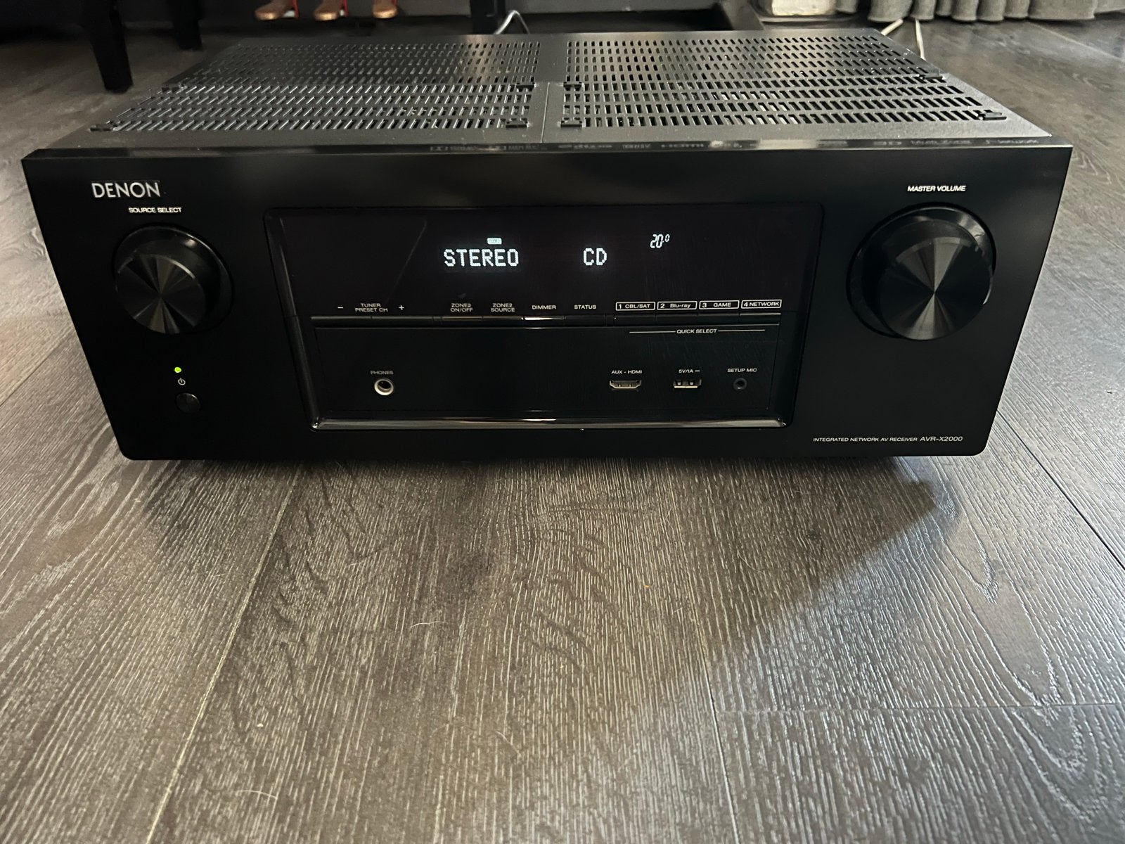 DENON AVR-X2000 AV receiver 4K - Topkwaliteit geluid, Ophalen, Gebruikt, Denon, 120 watt of meer