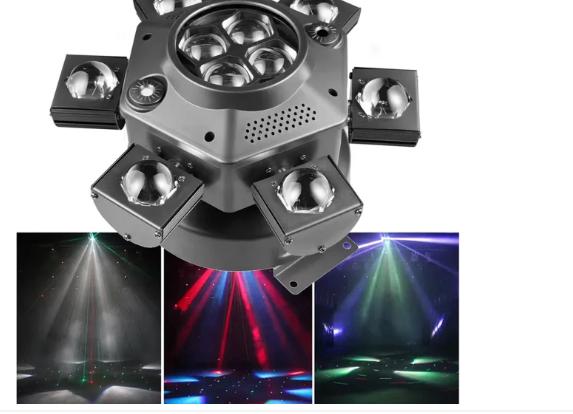 6-Armige Moving Head 150W RGBW met Laser (Nieuw), Ophalen of Verzenden, Nieuw, Licht, Geluidgestuurd