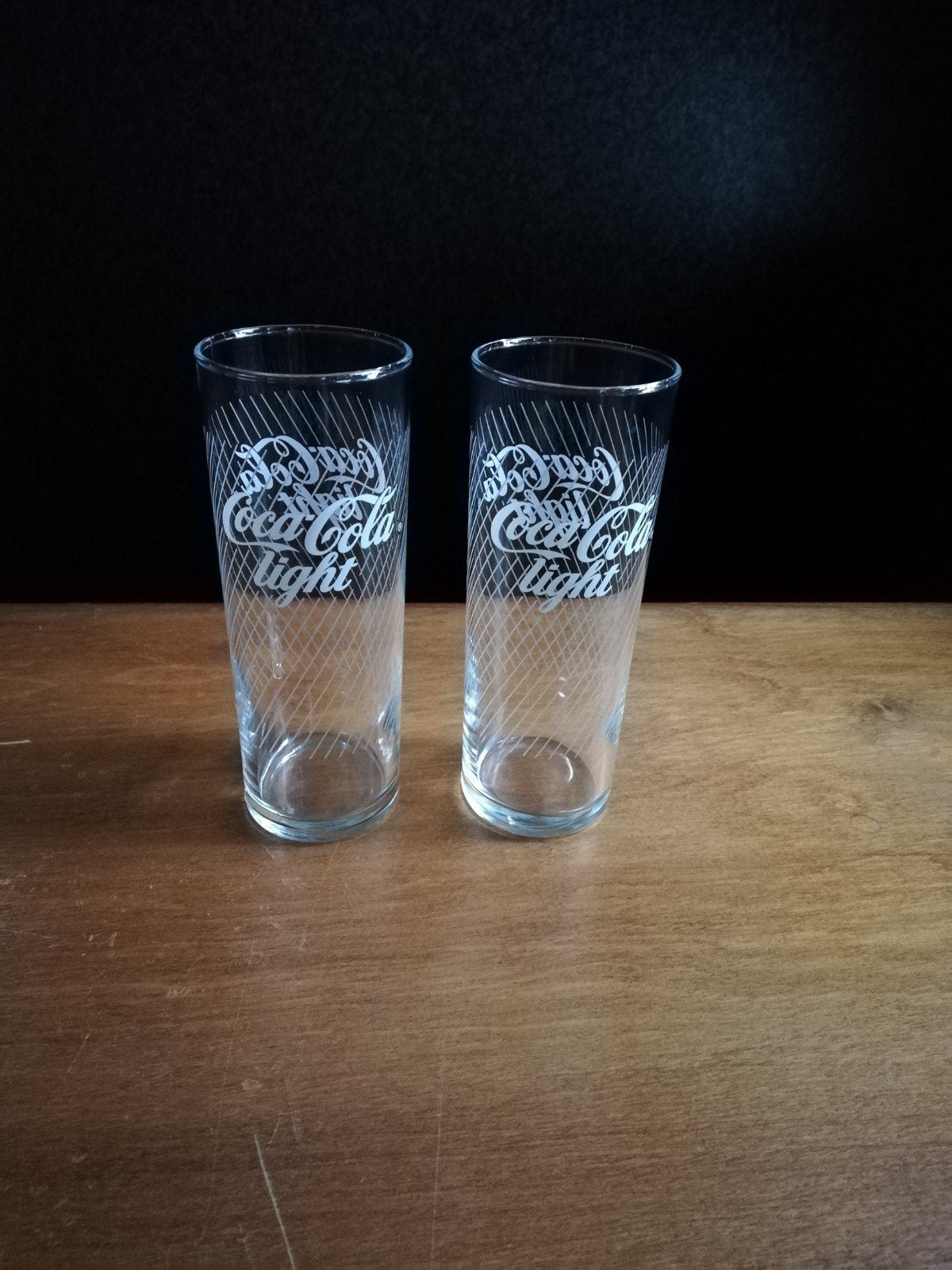 coca cola light glazen (set van 2), Ophalen of Verzenden, Frisdrankglas