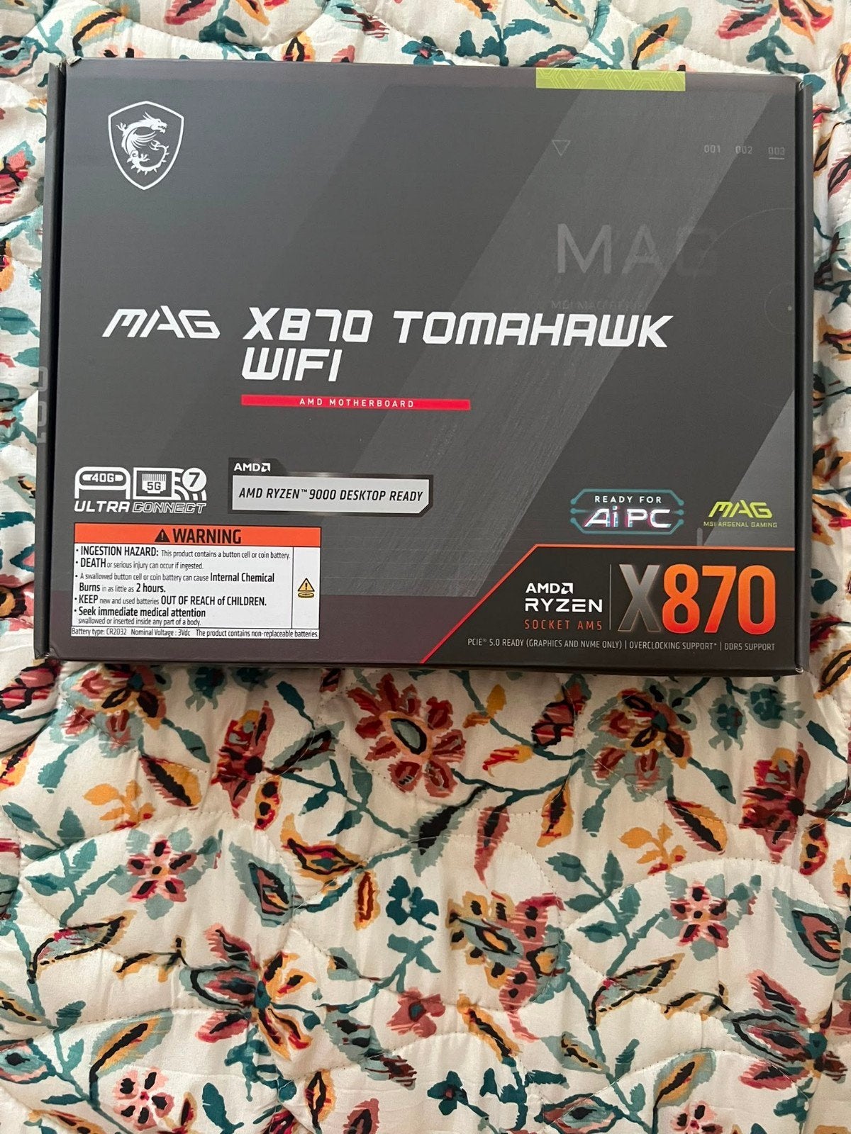 MSI MAG X870 TOMAHAWK WIFI Moederbord - Nieuw, Ophalen, Nieuw, ATX, DDR5