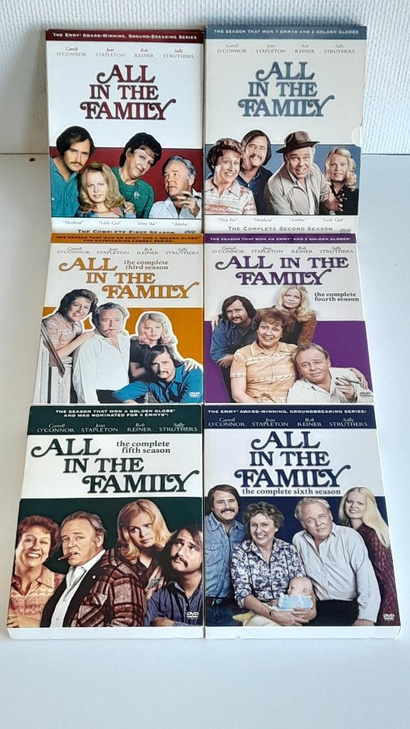 ALL IN THE FAMILY (6 SEIZOENEN)REGIOCODE 1, Cd's en Dvd's, Dvd's | Tv en Series, Zo goed als nieuw, Komedie, Vanaf 12 jaar, Ophalen of Verzenden