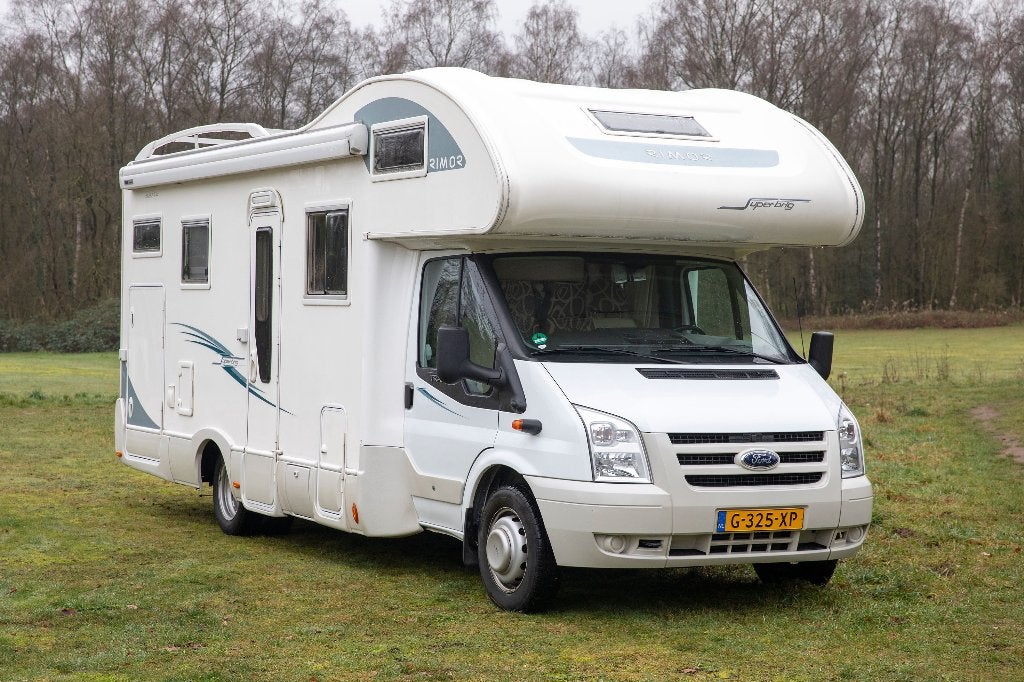 6 pers ford rimor superbrig 2011 bedden 220cm, zonnepanelen, Chemisch toilet, Ringverwarming, Ford, Afzuigkap
