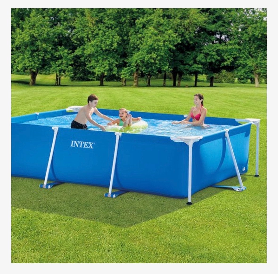Intex opzetzwembad 2x3m met filter en afdekzeil zgan, Tuin en Terras, Ophalen, Gebruikt, 200 tot 300 cm, Opzetzwembad