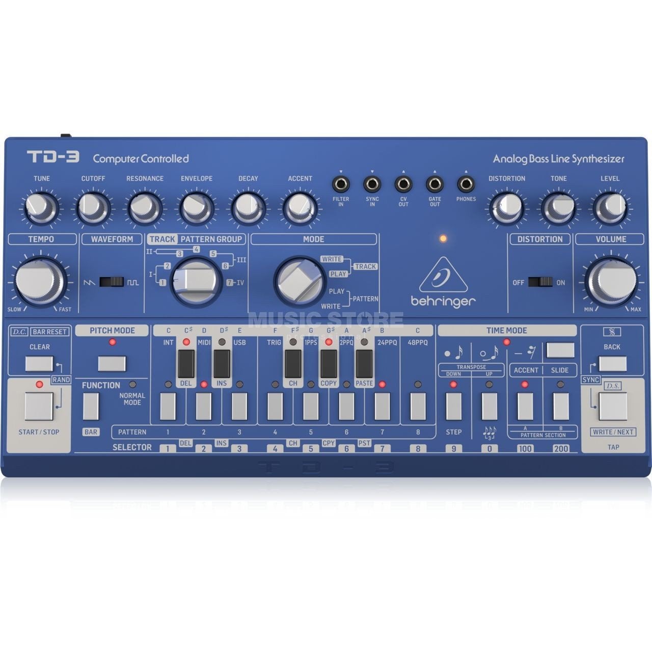 Behringer TD-3 Analoge Bass Line Synthesizer, Muziek en Instrumenten, Overige merken, Zo goed als nieuw, Met midi-aansluiting