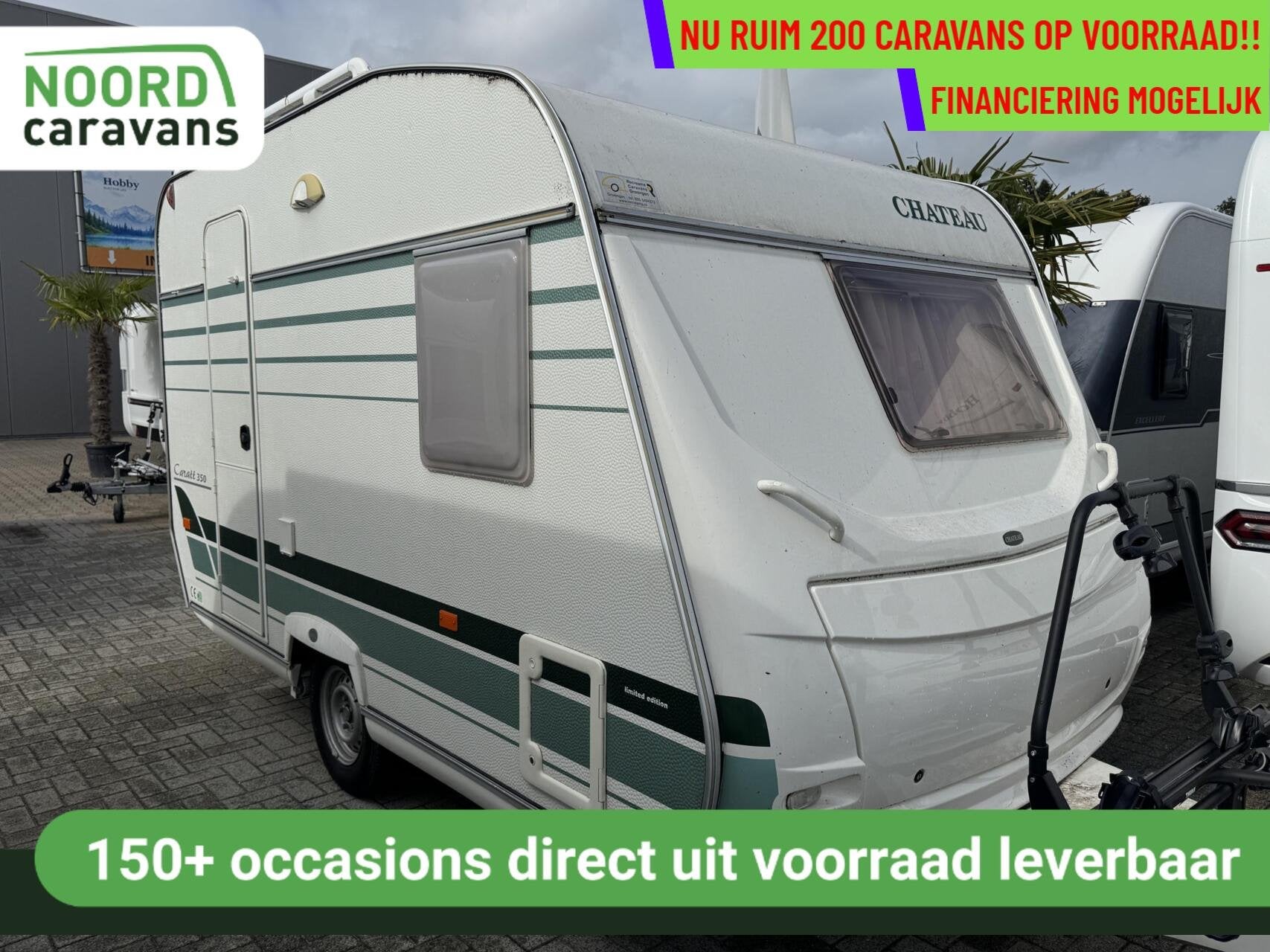 Chateau 350 CARRAT, FRANSBED, TREINZIT,LICHTGEWICHT (1000KG), Caravans en Kamperen, Mover, Chateau, Tot en met 2, Bedrijf