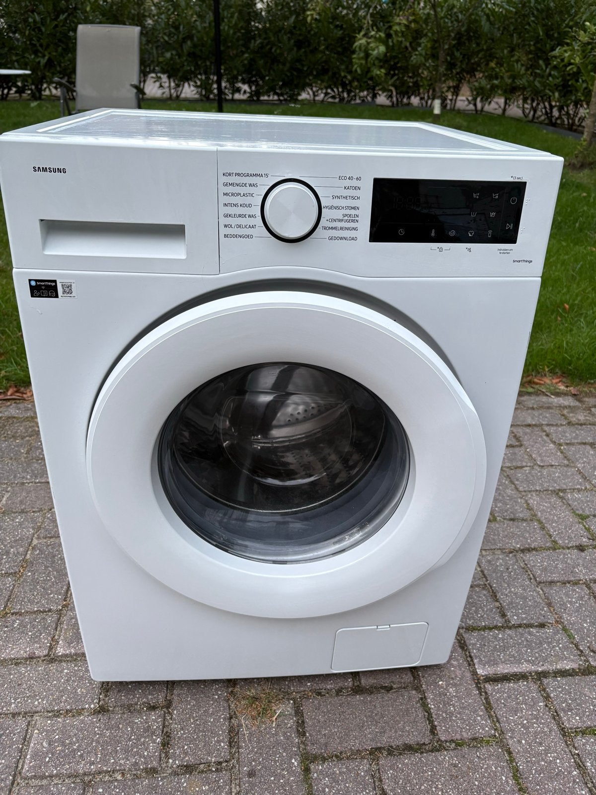 Bijna nieuwe Samsung WW80CGC04ATE Wasmachine - 8 kg, Voorl, Ophalen, 1200 tot 1600 toeren, 8 tot 10 kg, Zo goed als nieuw