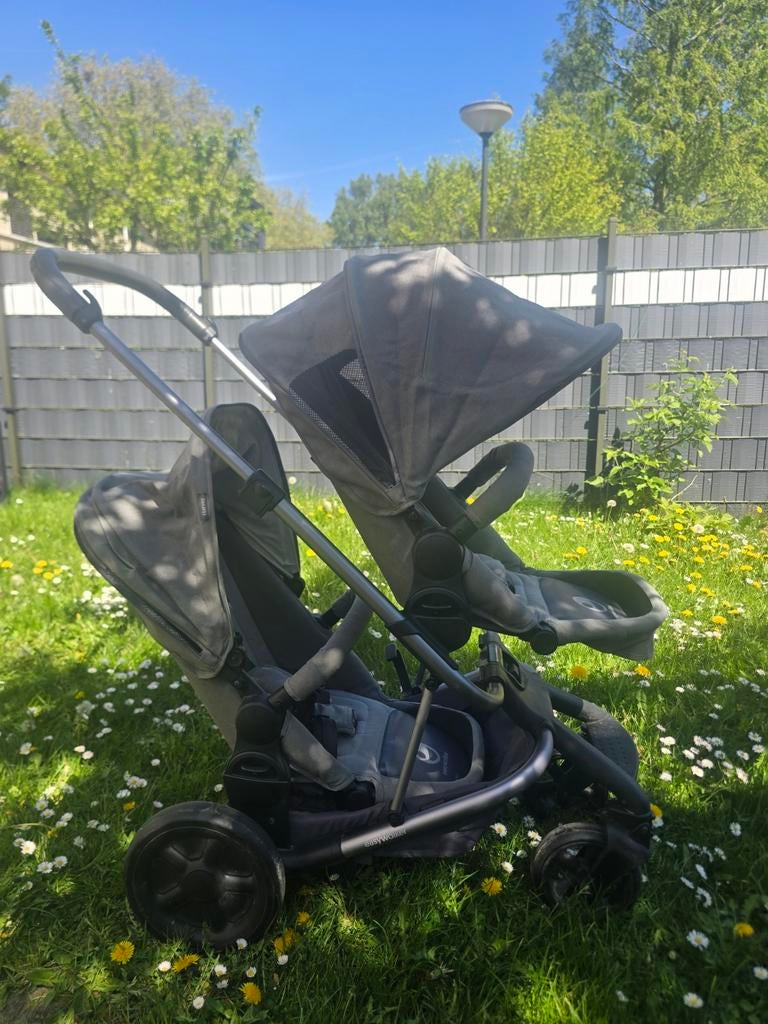 Easywalker Harvey Duowagen - Grijs, Kinderen en Baby's, Kinderwagens en Combinaties, Gebruikt, Duowagen, Ophalen, Kinderwagen