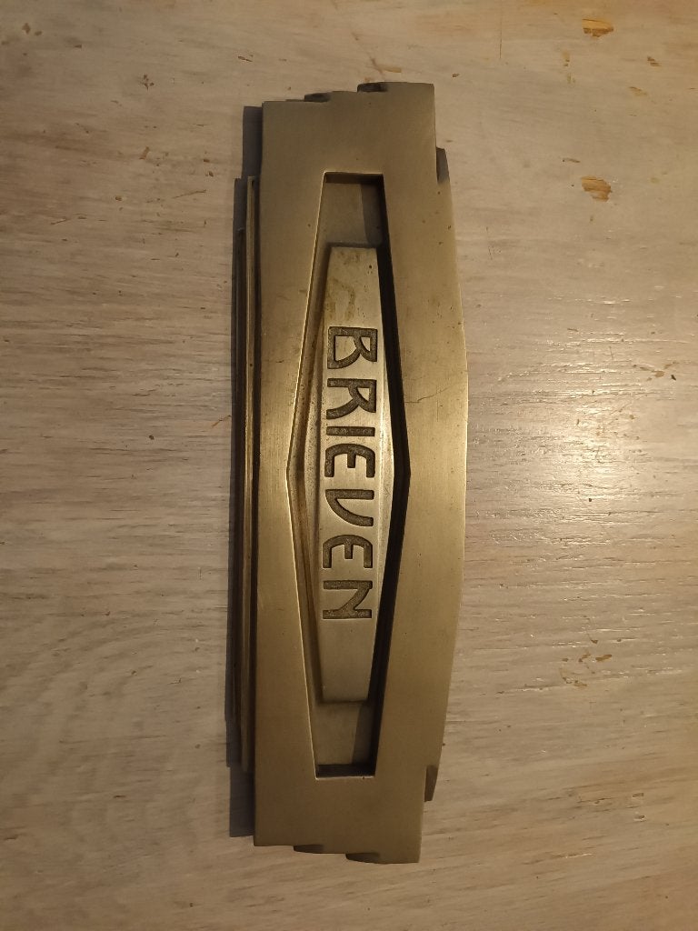 Art deco/amsterdamse school brievenbus klep, Ophalen of Verzenden