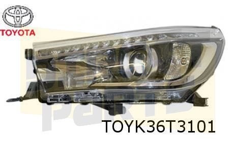 Toyota Hi-Lux Koplamp Links (met LED dagrijlicht) Origineel!