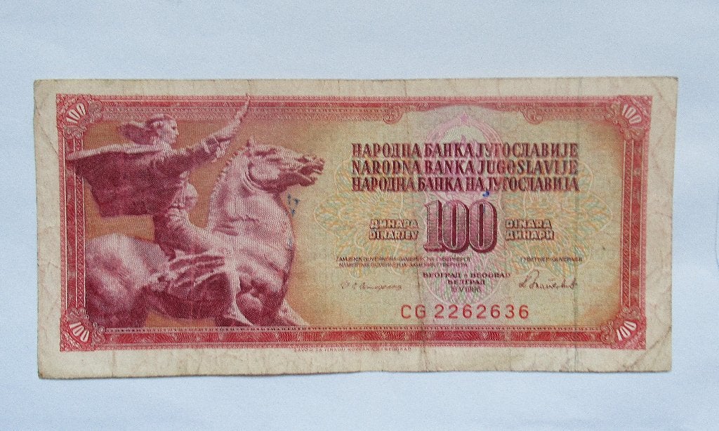 Joegoslavië 100 dinara 1986, Postzegels en Munten, Bankbiljetten | Europa | Niet-Eurobiljetten, Verzenden, Joegoslavië