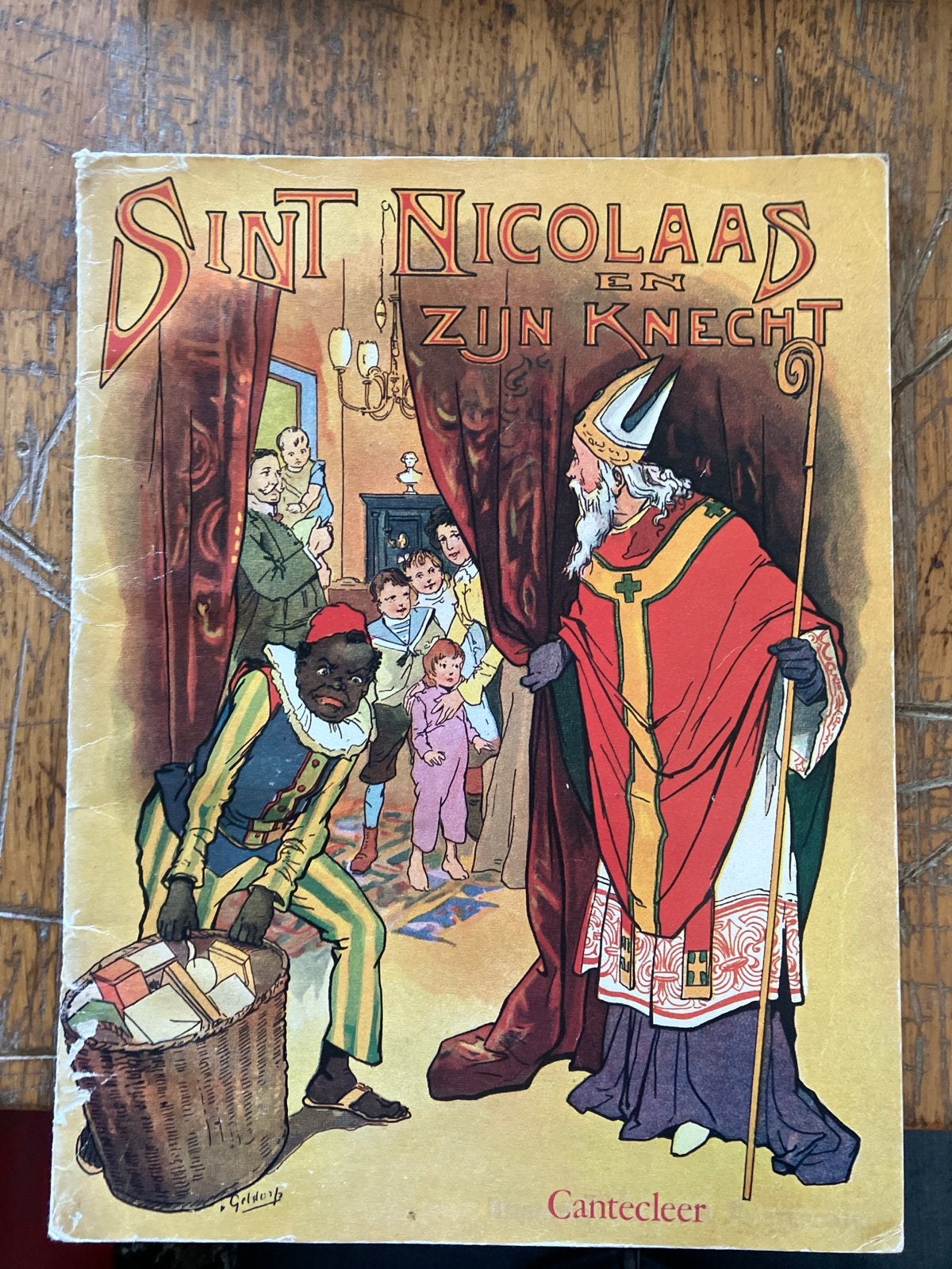 Sint Nicolaas en zijn Knecht - Vintage Kinderboek, Ophalen of Verzenden, Gelezen, Sprookjes