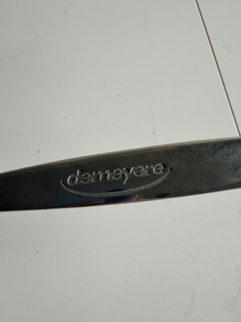 Demeyere Specialties 5 Grillpan 28cm - 5-Ply RVS/Aluminium, Ophalen of Verzenden, Gebruikt, Rvs, Koekenpan of Braadpan