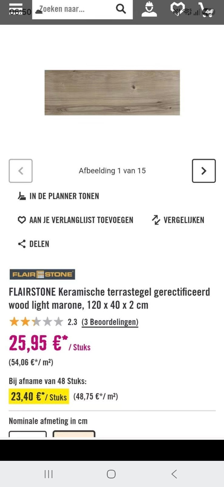 2 keramische terras tegels, Tuin en Terras, Tegels en Klinkers, Ophalen of Verzenden, Nieuw, Keramiek, Terrastegels