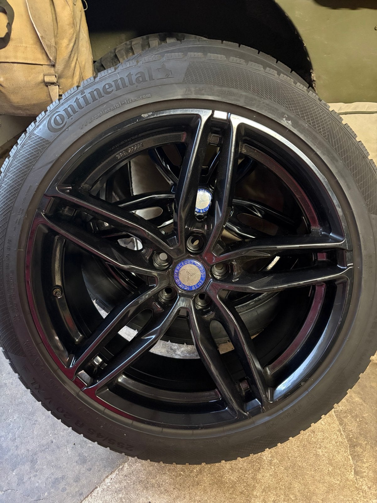 Mercedes winterbanden velgen 20 inch  ML/GLE 245/45/20, Ophalen, Banden en Velgen, Winterbanden, Personenwagen