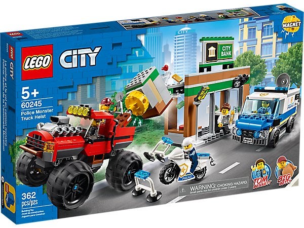 LEGO City 60245 Politie Monstertruck Overval, City, Lego, Ophalen of Verzenden, Zo goed als nieuw