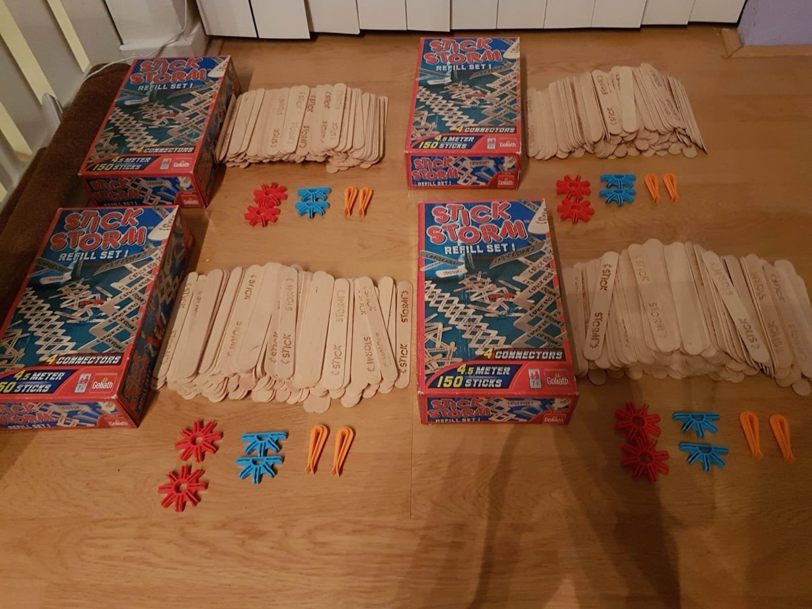 4 Stick Storm navulsets.Totaal 600 stokjes., Ophalen of Verzenden, Zo goed als nieuw