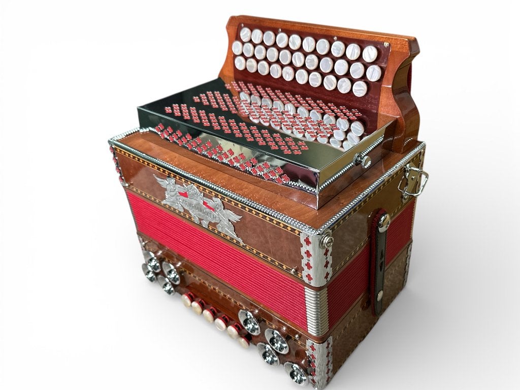 3 rijer steirische harmonica's G-C-F met garantie, Duitsland, Overige formaten, Met koffer, Silvetta