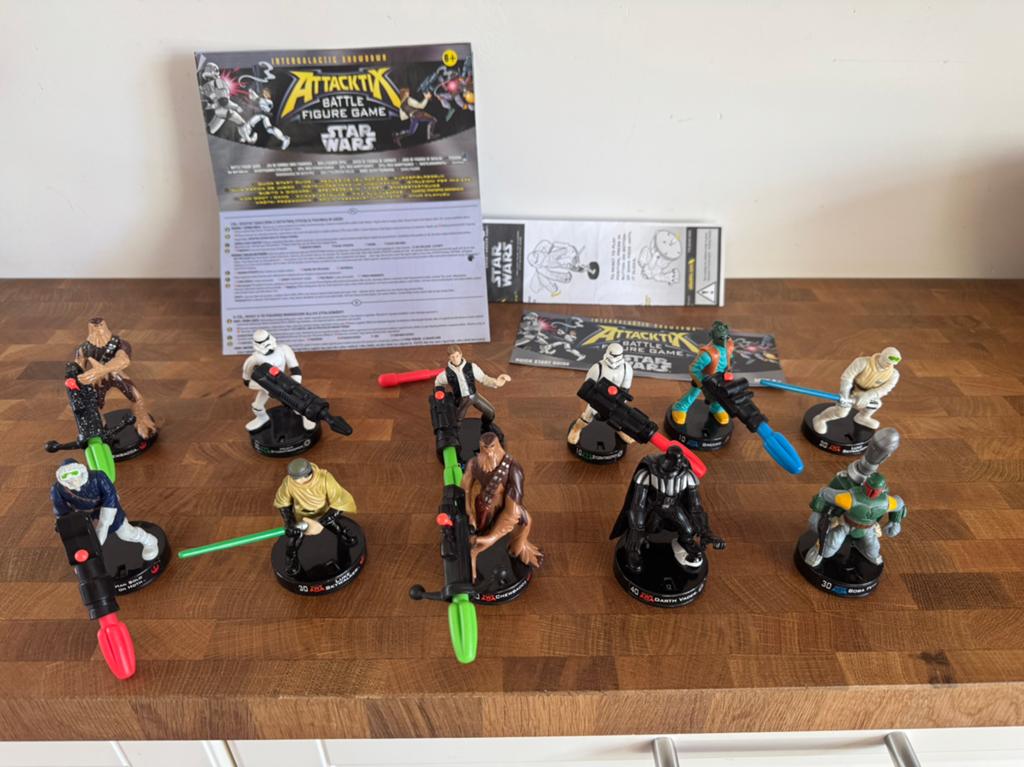 Star wars11x attacktix figuren 2005 hasbro battle game, Ophalen of Verzenden, Zo goed als nieuw