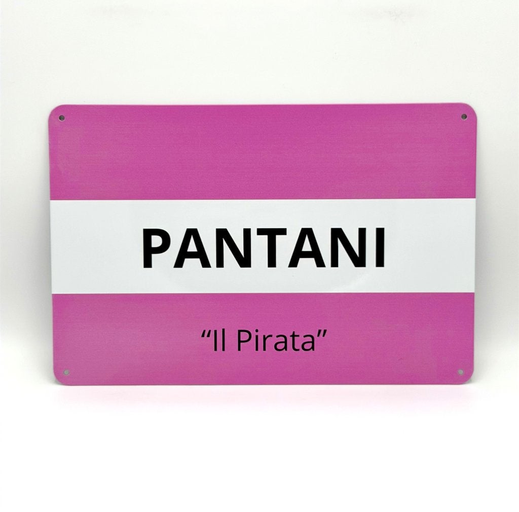 Pantani bord | Bianchi racefiets | 20x30cm, Verzamelen, Verzenden, Nieuw, Reclamebord