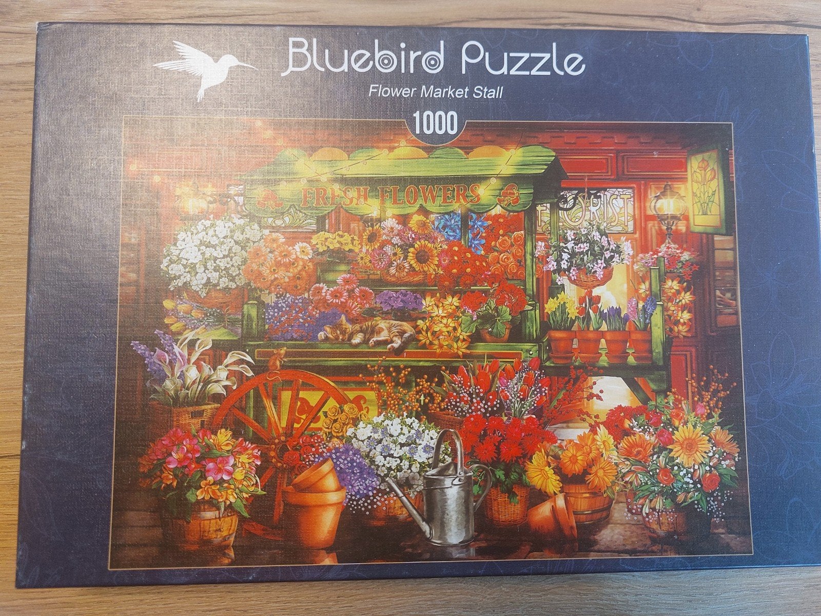 Bluebird Puzzel Flowermarket. 1000 stukjes, Ophalen, 500 t/m 1500 stukjes, Zo goed als nieuw