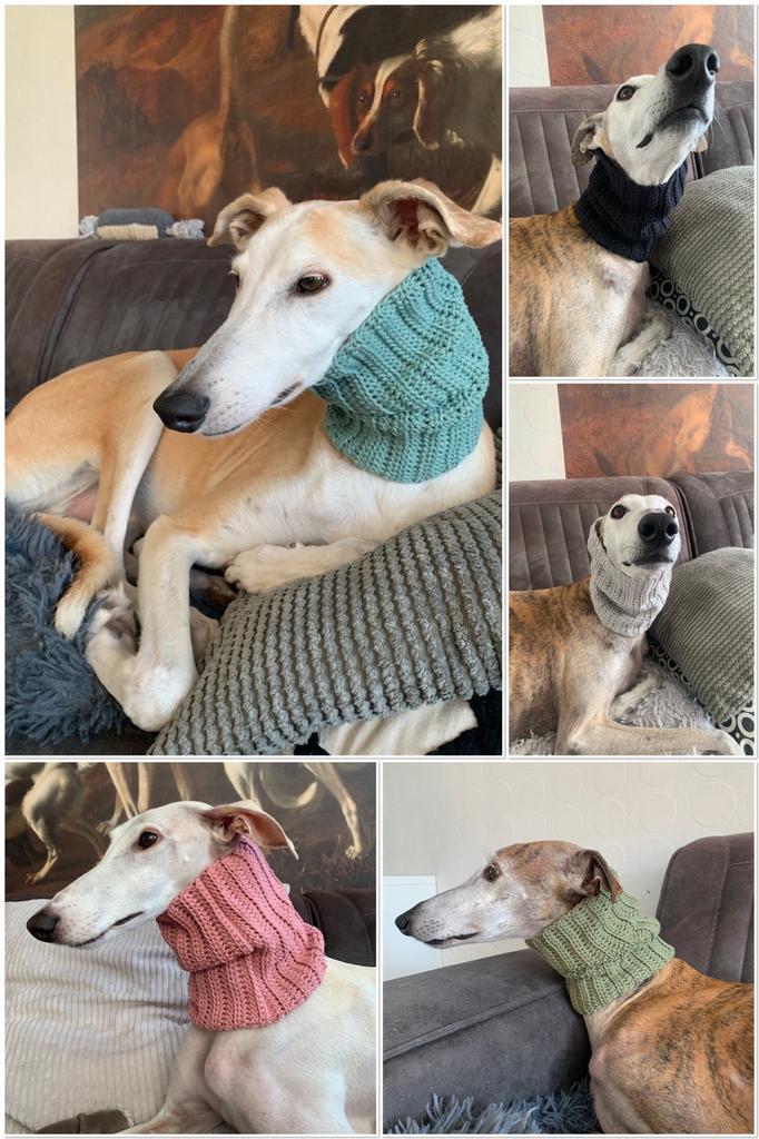 Gehaakte hond snood-halswarmer-colsjaal-halsband katoen, Ophalen of Verzenden, Nieuw, Hondensjaal