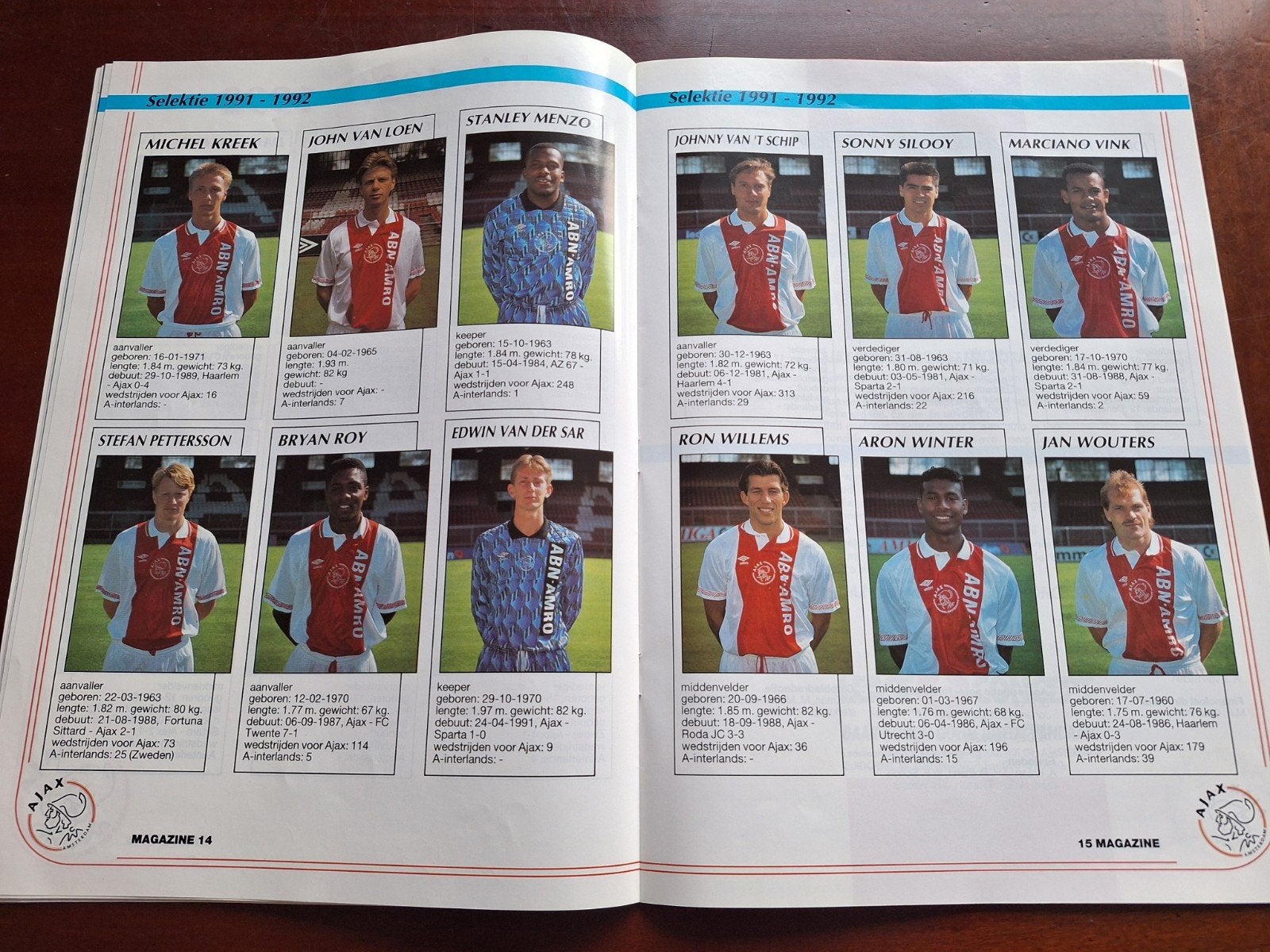 Ajax Magazine Selectiepresentatie Seizoen 1991-92., Boeken, Ophalen of Verzenden, Zo goed als nieuw