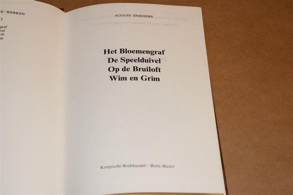 August Snieders — Omnibus 3 — 4 Verhalen, Ophalen of Verzenden, Gelezen
