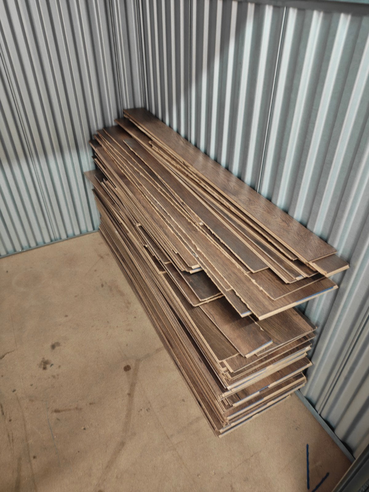 Laminaatvloer - Donker Hout, Ophalen, 30 cm of meer, Gebruikt, 50 tot 150 cm