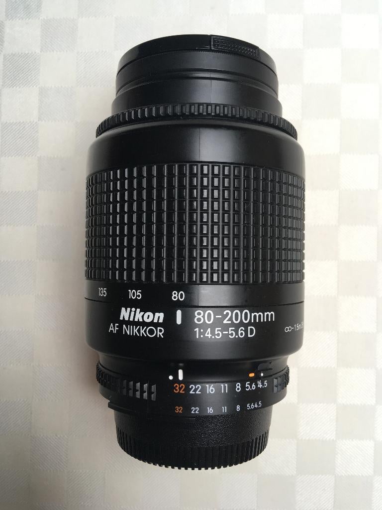Vintage Nikon AF Nikkor lens 80-200mm (1:4.5-5.6 D) z.g.a.n., Audio, Tv en Foto, Fotografie | Lenzen en Objectieven, Ophalen of Verzenden