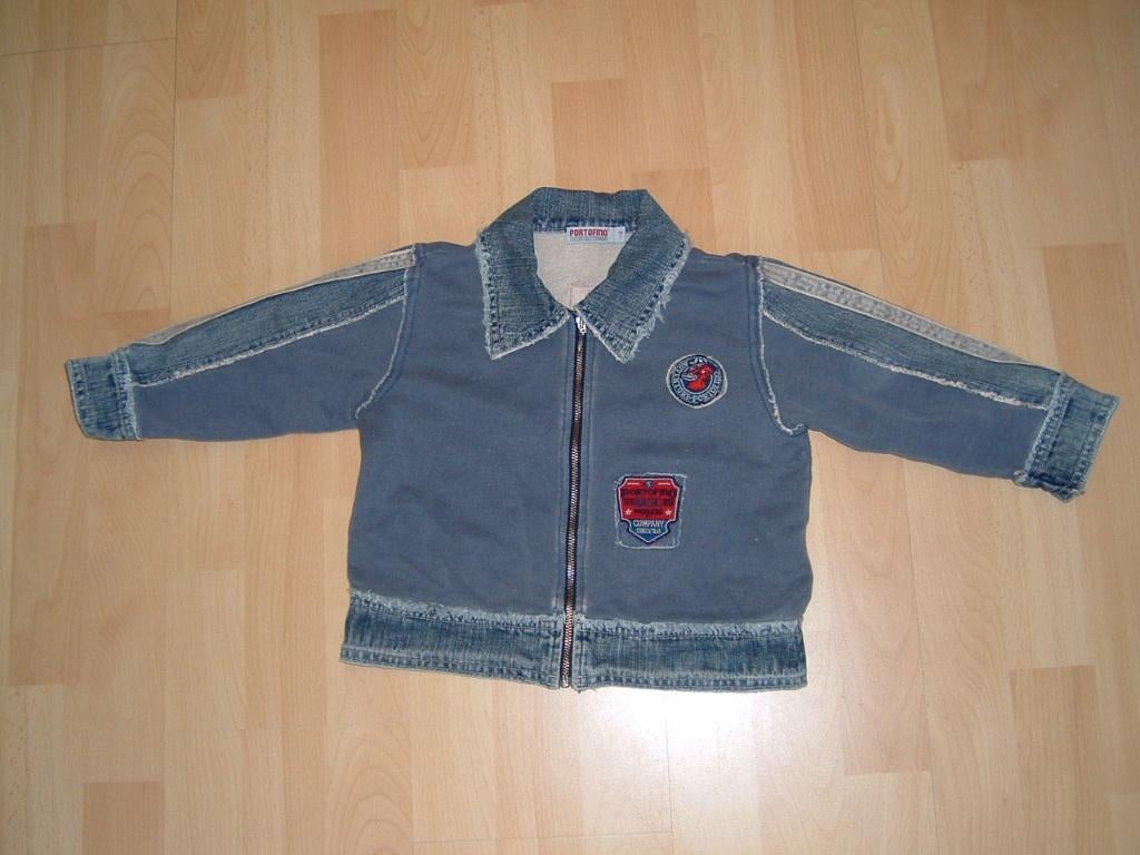 Stoere spijkerjas mt 92 van Portofino, Kinderen en Baby's, Ophalen, Zo goed als nieuw, Jongen, Jas