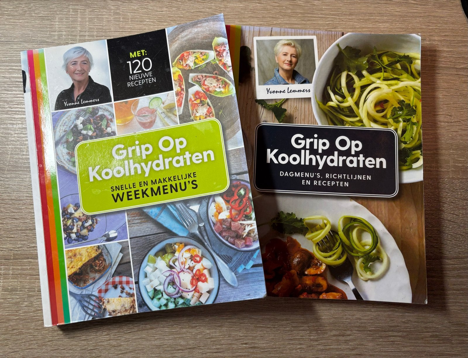 Grip Op Koolhydraten kookboeken (2 stuks), Gelezen, Hoofdgerechten, Ophalen of Verzenden, Gezond koken