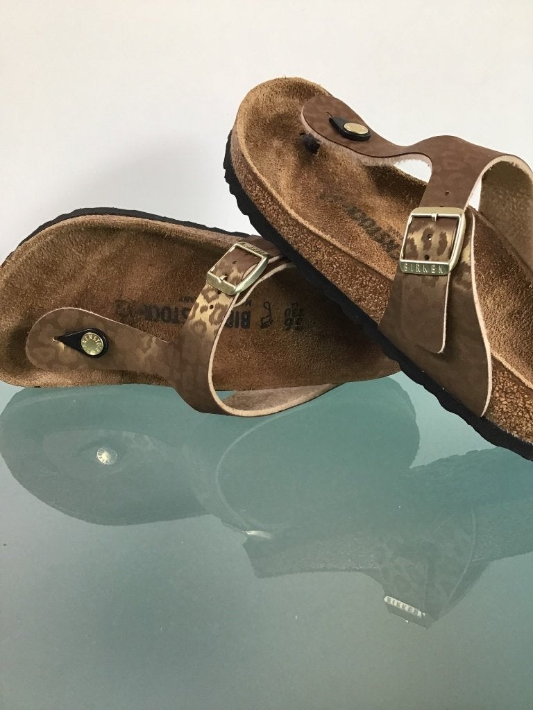 Birkenstock 36 | Gizeh | bruine slippers | Gratis verzenden, Slippers, Bruin, Verzenden, Zo goed als nieuw