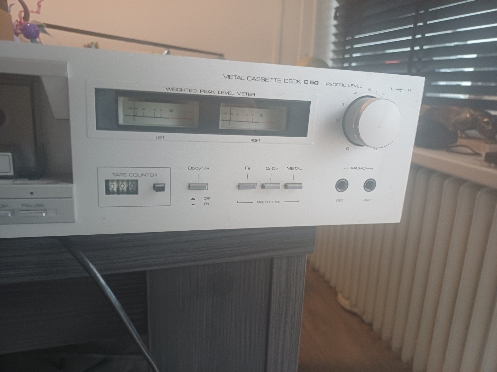 Telefunken c50  Casetterecorder, Ophalen of Verzenden, Enkel, Overige merken, Tape counter