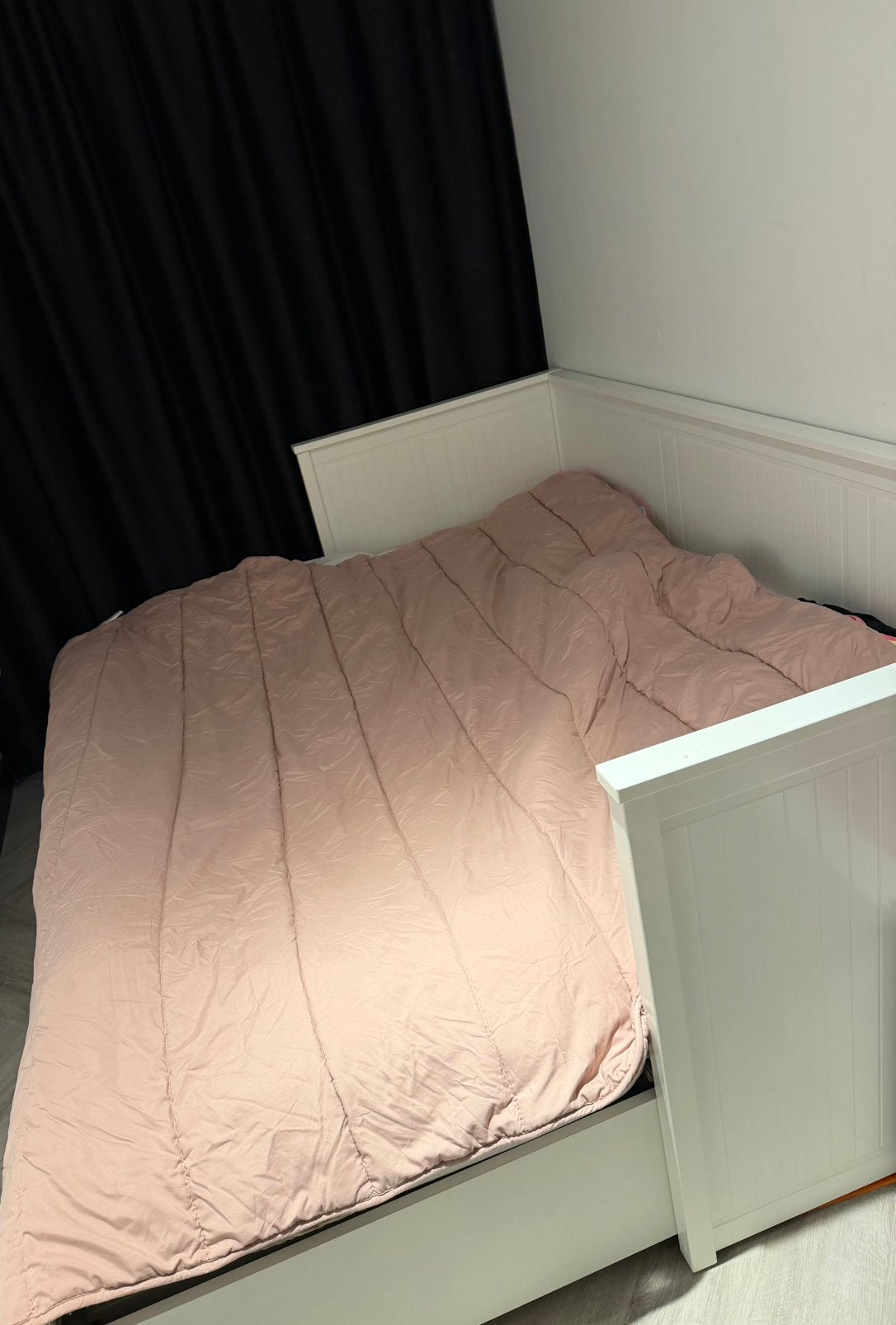 Ikea hemnes bed, Ophalen, Wit, Tweepersoons, Zo goed als nieuw