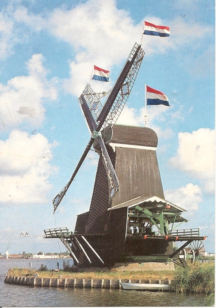 Paltrok-houtzaagmolen De Gekroonde Poelenburg, Zaanse Schans, Ophalen of Verzenden, 1960 tot 1980, Ongelopen, Noord-Holland