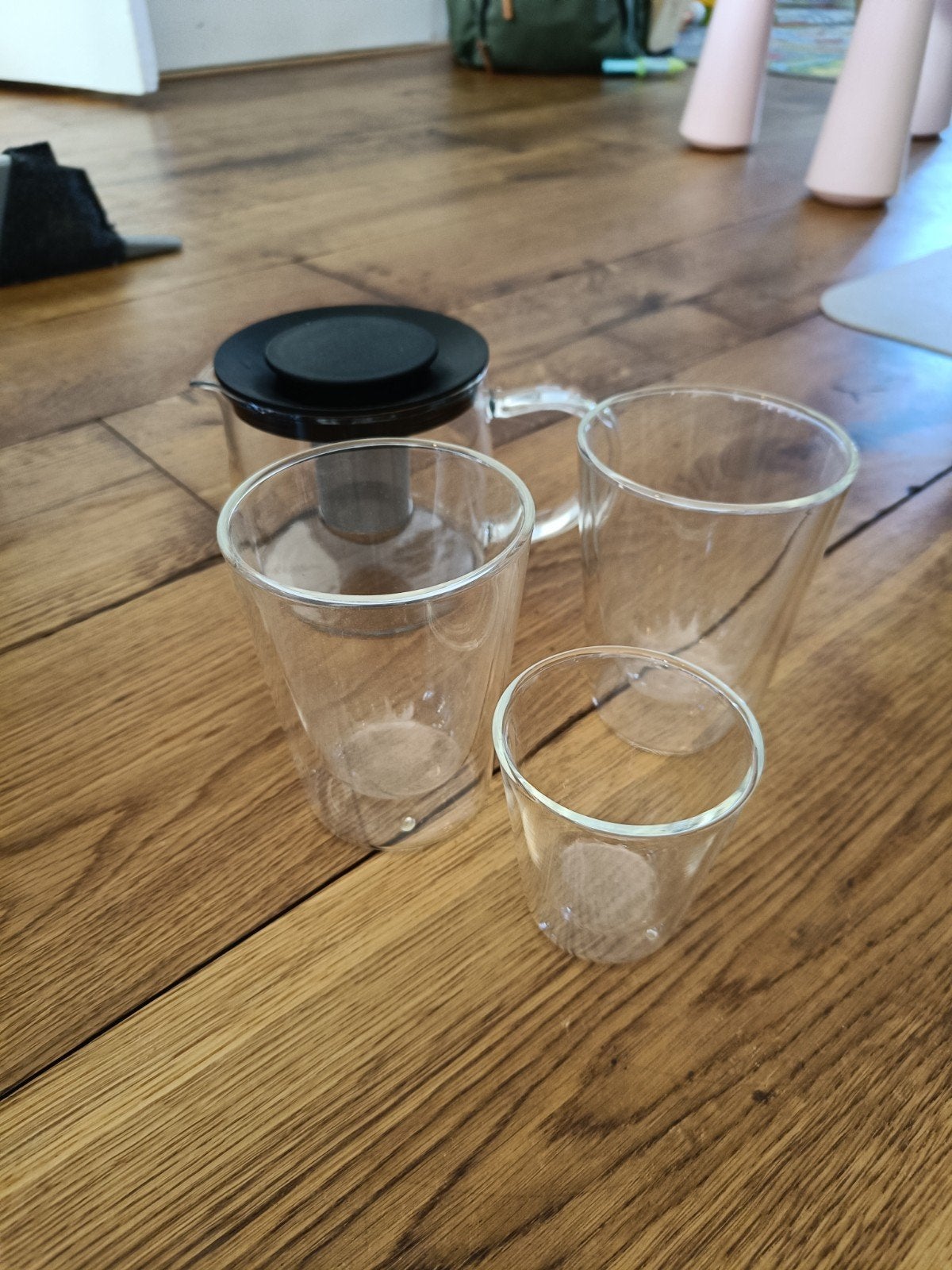 Thee potje en dubbelwandige glazen, Ophalen, Overige typen