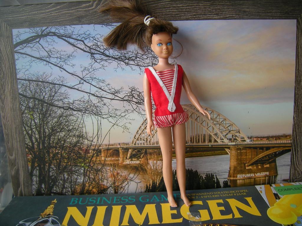 oude barbie pop 1963  made in JAPAN, Ophalen of Verzenden, Gebruikt, Barbie