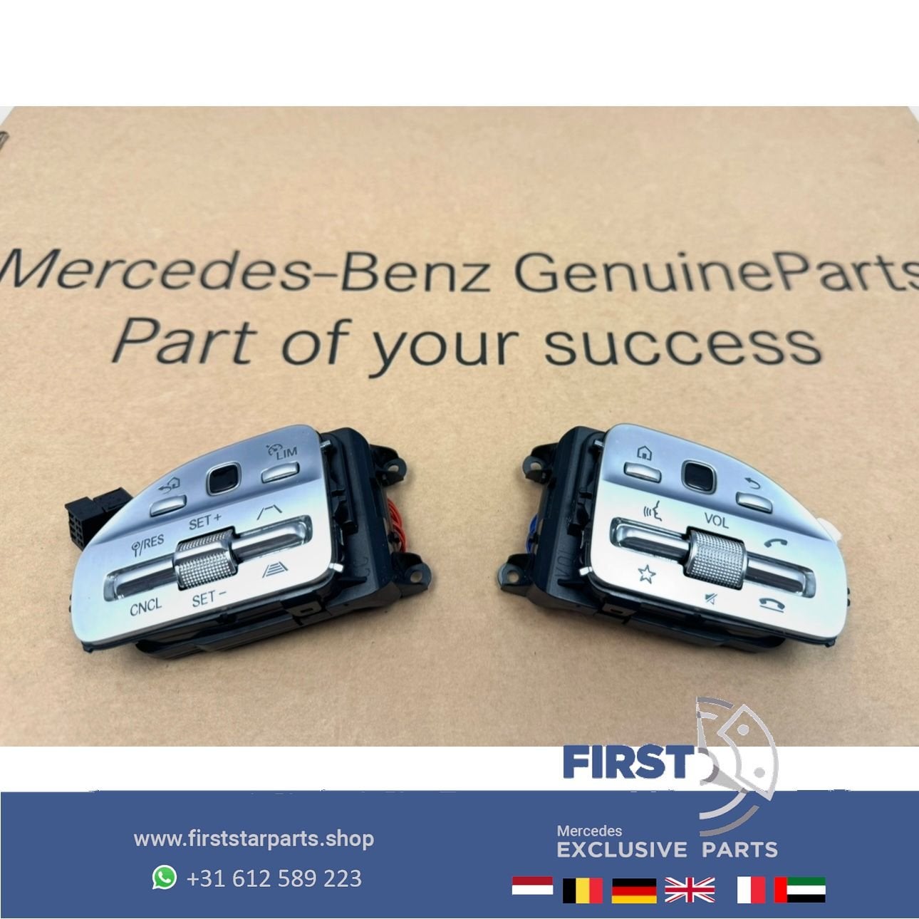 Mercedes STUUR KNOPPEN SET W177 W118 W247 H247 X247 W205 W21, Gebruikt, -, Ophalen of Verzenden, -