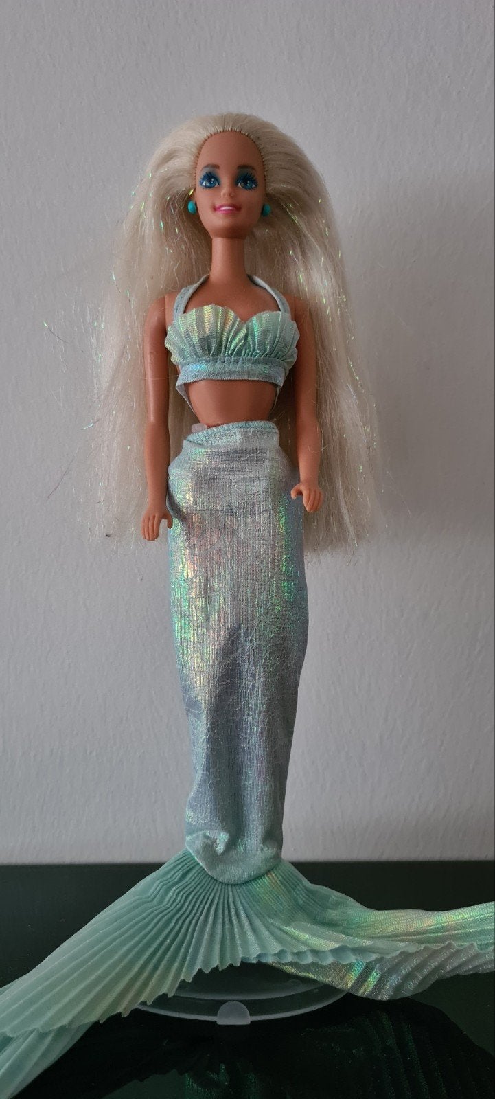 Vintage Zeemeermin Barbie met Glanzende Staart, Kinderen en Baby's, Ophalen of Verzenden, Gebruikt, Barbie